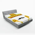 thumbnail image 1 of Ambesonne Cartoon Fitted Sheet, Famous Mexican, Full Size, Yellow, 1 of 2