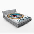 thumbnail image 1 of Ambesonne Cartoon Fitted Sheet, Feed Me Words Shark, Full Size, Multicolor, 1 of 2