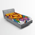 thumbnail image 1 of Ambesonne Cartoon Fitted Sheet, Floral Balloon, Twin Size, Multicolor, 1 of 3