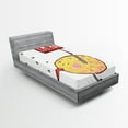 thumbnail image 1 of Ambesonne Cartoon Fitted Sheet, Humor Fish, Twin Size, Multicolor, 1 of 2
