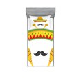 thumbnail image 1 of Ambesonne Cartoon Fitted Sheet & Pillow Sham Set, Famous Mexican, Twin, Yellow, 1 of 2