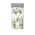 thumbnail image 1 of Ambesonne Cartoon Fitted Sheet & Pillow Sham Set, Happy Kittens, Twin, Multicolor, 1 of 2