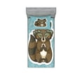 thumbnail image 1 of Ambesonne Cartoon Fitted Sheet & Pillow Sham Set, Raccoon on Meadow, Twinxl, Dark Green Turquoise, 1 of 2