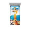 thumbnail image 1 of Ambesonne Cartoon Fitted Sheet & Pillow Sham Set, Seascape Summer Beach, Twinxl, Blue Orange Purple, 1 of 2