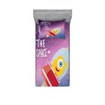 thumbnail image 1 of Ambesonne Cartoon Fitted Sheet & Pillow Sham Set, Spaceship Alien, Twinxl, Purple Blue, 1 of 2