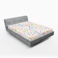 thumbnail image 1 of Ambesonne Cartoon Fitted Sheet, like Drawing, Queen Size, Multicolor, 1 of 3