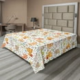 thumbnail image 1 of Ambesonne Cartoon Flat Sheet, Jumble Unicorn Art, Full Size, Multicolor, 1 of 1