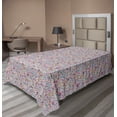 thumbnail image 1 of Ambesonne Cartoon Flat Sheet, Music Keys Sound Speaker, Twin Size, Multicolor, 1 of 1