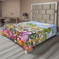 thumbnail image 1 of Ambesonne Cartoon Flat Sheet, Spring Meadow Blossoms, California King, Multicolor, 1 of 1