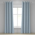 thumbnail image 1 of Ambesonne Cartoon Grommet Curtain, Teddy Bears with Hearts, 50" x 96", Cadet Blue Pale Blue, 1 of 6