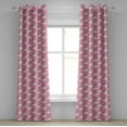 thumbnail image 1 of Ambesonne Cartoon Grommet Curtain, Unicorns on Clouds, 50" x 72", Pink Yellow White, 1 of 6