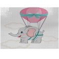 thumbnail image 1 of Ambesonne Cartoon Jigsaw Puzzle Durable Cardboard, Air Balloon, 1000 pcs, Pale Grey Teal Pink, 1 of 1