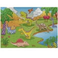 thumbnail image 1 of Ambesonne Cartoon Jigsaw Puzzle Durable Cardboard, Style Animals, 1000 pcs, Pale Coffee Lime Green, 1 of 1