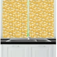 thumbnail image 1 of Ambesonne Cartoon Kitchen Curtains, Clouds Snow Stars and Moon, 55"x45", Multicolor, 1 of 1