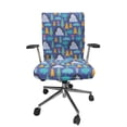 thumbnail image 1 of Ambesonne Cartoon Office Chair Cover Stretchable High Back, Girl Cloud Tree Illustrated, Azure Blue Multicolor, 1 of 1