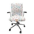 thumbnail image 1 of Ambesonne Cartoon Office Chair Cover Stretchable High Back, Hand Drawn Animals Pattern, Multicolor, 1 of 6