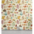 thumbnail image 1 of Ambesonne Cartoon Peel & Stick Wallpaper for Home, Owl Fox Squirrel Birds, 13"x100", Multicolor, 1 of 6