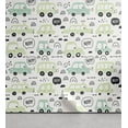thumbnail image 1 of Ambesonne Cartoon Peel & Stick Wallpaper for Home, Traffic Cars Beep Driving, 13"x72", Dark Grey and Pale Green, 1 of 6