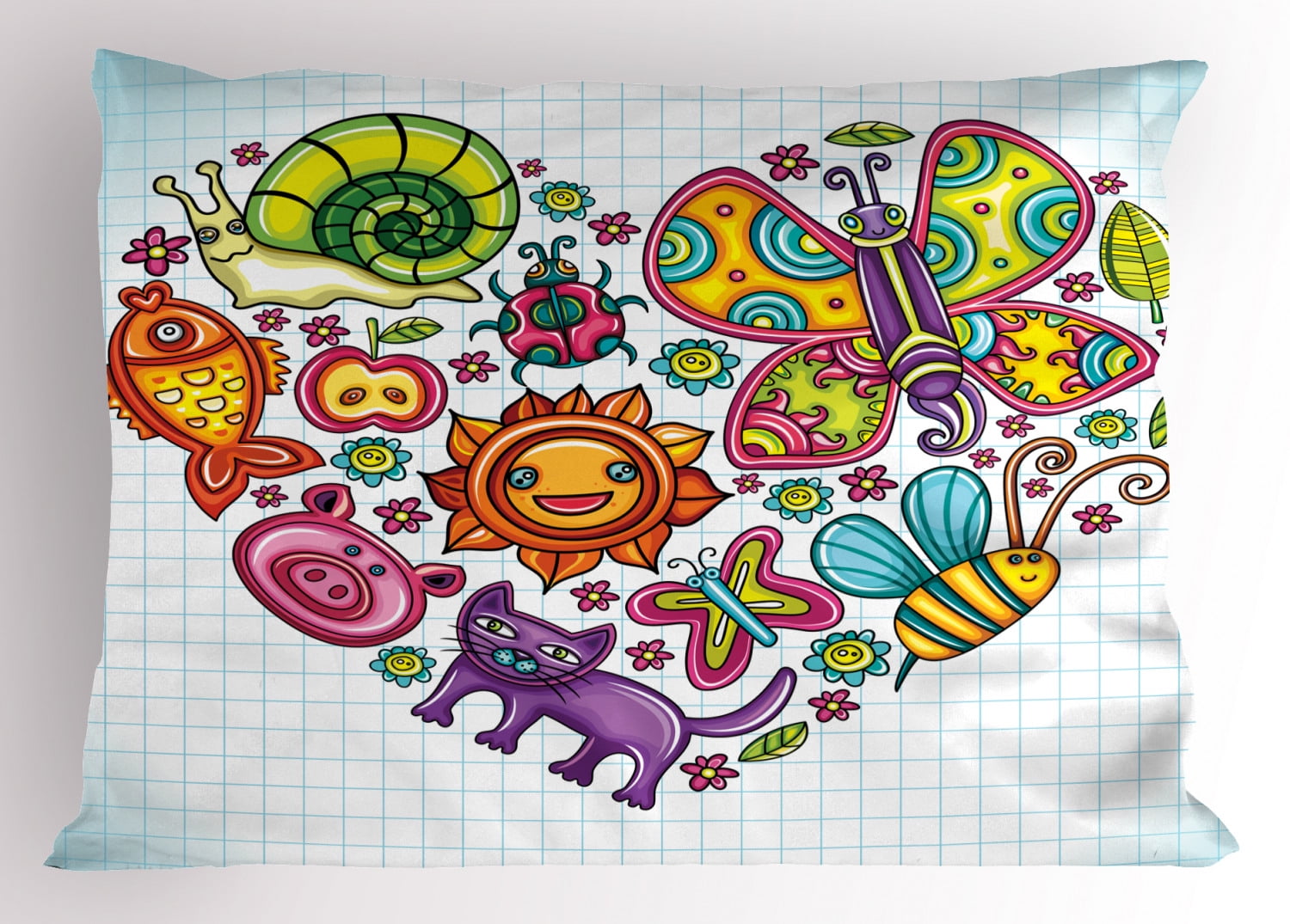Ambesonne Ladybug Pillow Sham