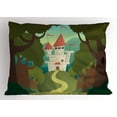 thumbnail image 1 of Ambesonne Cartoon Pillow Sham, Medieval Woodlands, 26" X 20", Multicolor, 1 of 2