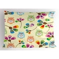 thumbnail image 1 of Ambesonne Cartoon Pillow Sham, Owls Flowers Room, 26" X 20", Multicolor, 1 of 2