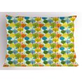 thumbnail image 1 of Ambesonne Cartoon Pillow Sham, Sute Summer Trees Pattern, 26" X 20", Multicolor, 1 of 2