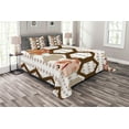 thumbnail image 1 of Ambesonne Cartoon Quilted Bedspread Set 3 Pcs, Animals, Queen Size, Multicolor, 1 of 3