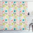 thumbnail image 1 of Ambesonne Cartoon Shower Curtain, Abstract Hearts Doodle, 69"Wx70"L, Multicolor, 1 of 5