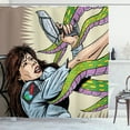 thumbnail image 1 of Ambesonne Cartoon Shower Curtain, Alien Attack Astronaut, 69"Wx84"L, Multicolor, 1 of 5