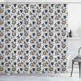 thumbnail image 1 of Ambesonne Cartoon Shower Curtain, Cactus Plant Leaves Lion, 69"Wx70"L, Multicolor, 1 of 5