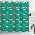 thumbnail image 1 of Ambesonne Cartoon Shower Curtain, Fox Flying with Balloons, 69"Wx84"L, Multicolor, 1 of 5
