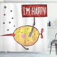 thumbnail image 1 of Ambesonne Cartoon Shower Curtain, Humor Fish, 69"Wx84"L, Multicolor, 1 of 5