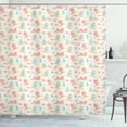 thumbnail image 1 of Ambesonne Cartoon Shower Curtain, Repetitive Little Ones Fun, 69"Wx84"L, Ivory Pink and Blue, 1 of 3
