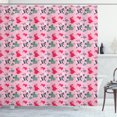 thumbnail image 1 of Ambesonne Cartoon Shower Curtain, Zebra Koala Gator, 69"Wx70"L, Pale Pink and Multicolor, 1 of 4