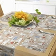 thumbnail image 1 of Ambesonne Cartoon Table Runner & Placemats, Musician Cats, Placemat 4 pcs + Runner 12"x90", Warm Taupe White, 1 of 2