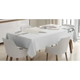 thumbnail image 1 of Ambesonne Cartoon Tablecloth Rectangular Table Cover, Ballerina Wolf in a Tutu, 60"x84", Pale Taupe Eggshell, 1 of 4