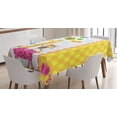 thumbnail image 1 of Ambesonne Cartoon Tablecloth Rectangular Table Cover, Butterflies Tree Blooms, 60"x90",, 1 of 4
