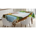 thumbnail image 1 of Ambesonne Cartoon Tablecloth Rectangular Table Cover, Cartoon Animals Funny, 60"x90", Multicolor, 1 of 3
