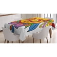thumbnail image 1 of Ambesonne Cartoon Tablecloth Rectangular Table Cover, Floral Balloon, 52"x70", Multicolor, 1 of 4