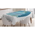 thumbnail image 1 of Ambesonne Cartoon Tablecloth Rectangular Table Cover, Girl on Pillows Bedtime, 60"x90", Yellow Pink and Blue, 1 of 4