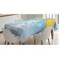thumbnail image 1 of Ambesonne Cartoon Tablecloth Rectangular Table Cover, Ship Rainbow, 60"x84", Multicolor, 1 of 4