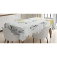 thumbnail image 1 of Ambesonne Cartoon Tablecloth Rectangular Table Cover, Traveling into the Space, 60"x90", Multicolor, 1 of 3