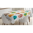 thumbnail image 1 of Ambesonne Cartoon Tablecloth Rectangular Table Cover, Various Animals, 60"x84", Multicolor, 1 of 4