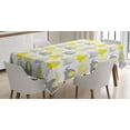 thumbnail image 1 of Ambesonne Cartoon Tablecloth Rectangular Table Cover, s Set, 60"x90", Yellow Grey, 1 of 4