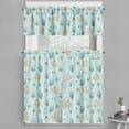 thumbnail image 1 of Ambesonne Cartoon Valance & Curtain, Composition of Elements, 55"x45", Pale Blue Turquoise and Tan, 1 of 6