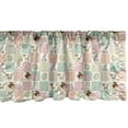 thumbnail image 1 of Ambesonne Cartoon Window Valance, Checkered Square Cats, 54" X 18", Multicolor, 1 of 3