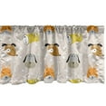 thumbnail image 1 of Ambesonne Cartoon Window Valance, Dog Faces, 42" x 18", Multicolor, 1 of 3