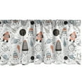 thumbnail image 1 of Ambesonne Cartoon Window Valance, Exploring Outer Space, 42" x 18", Pale Blue Black, 1 of 3