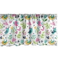 thumbnail image 1 of Ambesonne Cartoon Window Valance, Flying Birds Flowers Hearts, 54" X 18", Multicolor, 1 of 5