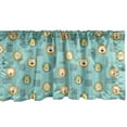 thumbnail image 1 of Ambesonne Cartoon Window Valance, Lion Drawings, 42" x 12", Seafoam Mustard, 1 of 3